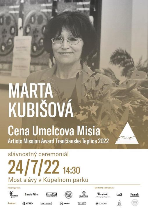 Trenčianske Teplice, 24.7.2022, Cena Umelcova Misia pre Martu Kubišovú