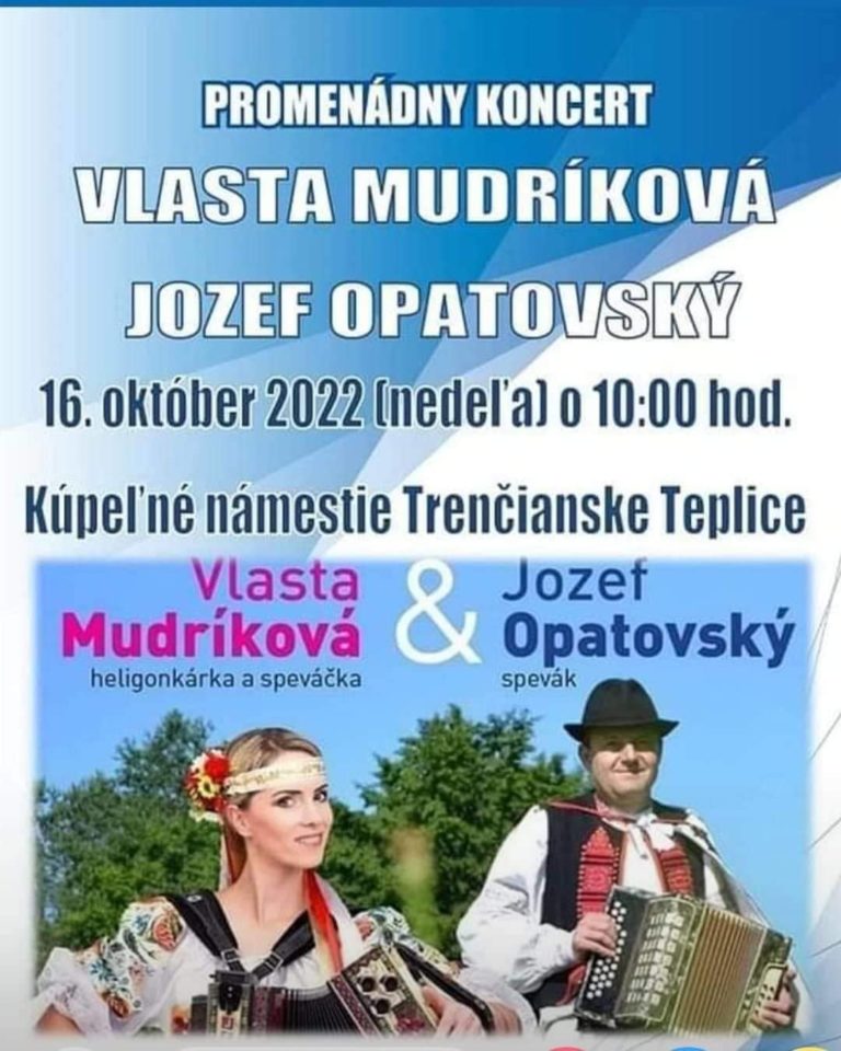 Trenčianske Teplice, 16.10.2022, Promenádny koncert
