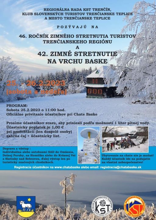 Trenčianske Teplice, 25.2.2023, 42. zimné stretnutie na vrchu Baske