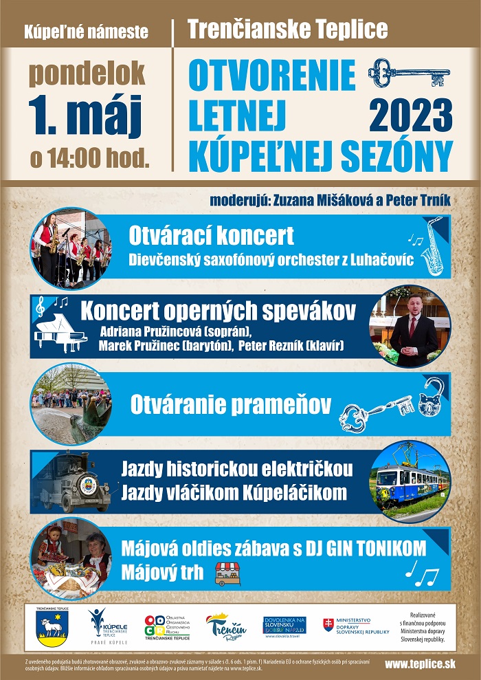 Trenčianske Teplice, 1.5.2023, Otvorenie letnej kúpeľnej sezóny 2023