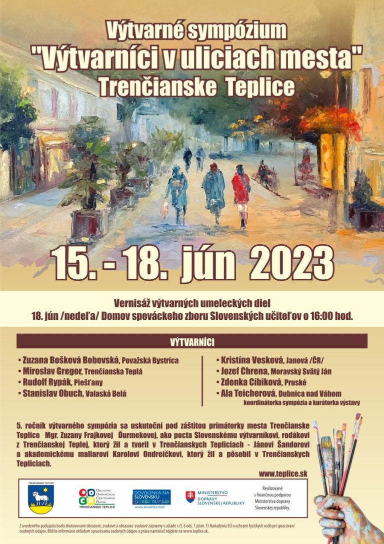 Trenčianske Teplice, 15. – 18.6.2023, Výtvarné sympózium