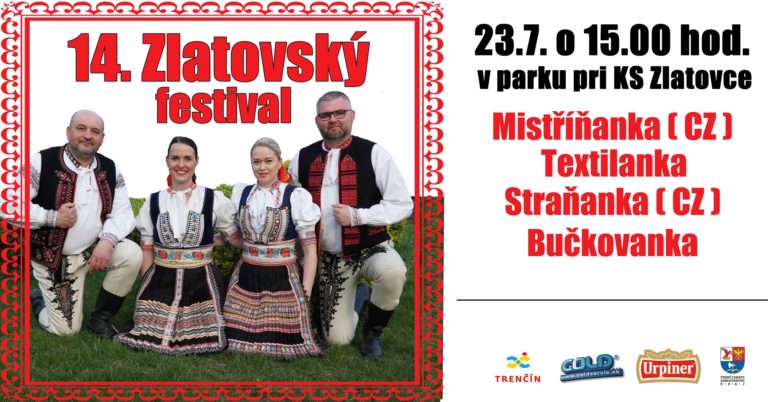 Trenčín/Zlatovce, 23.7.2023, 14. Zlatovský festival