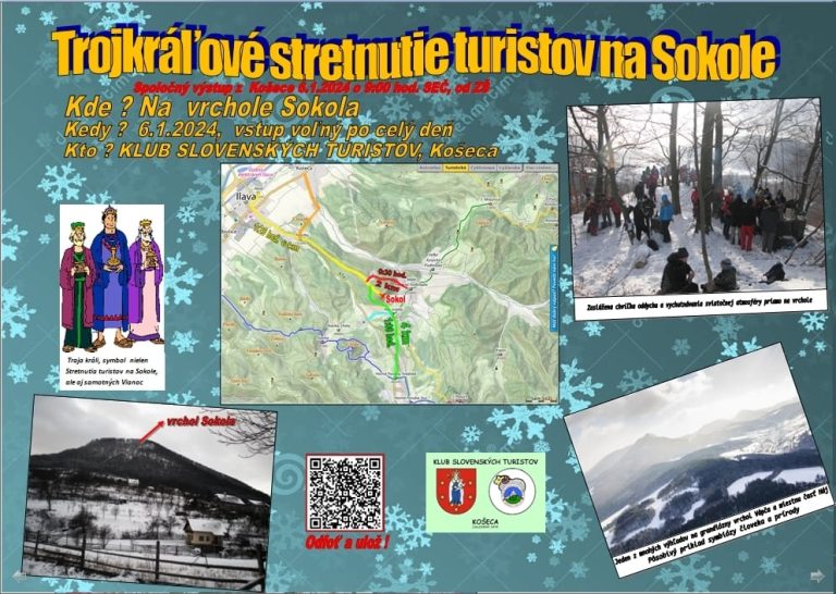 Košeca, 6.1.2023, Trojkráľové stretnutie turistov na Sokole