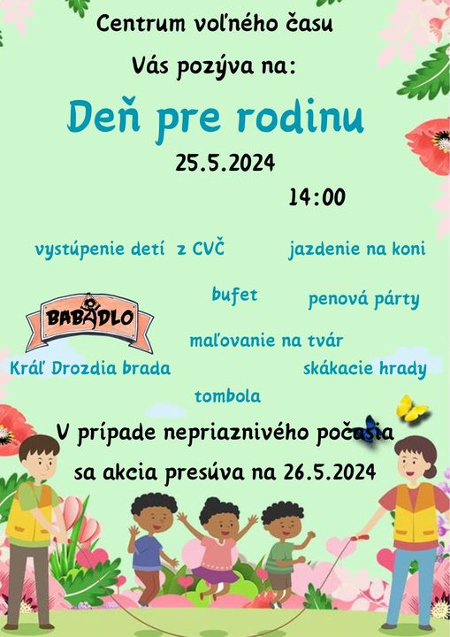 Dubnica nad Váhom, 25.5.2024, Deň pre rodinu