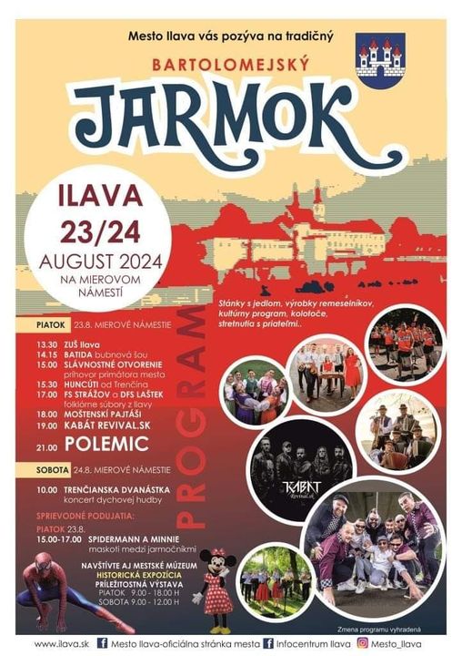 Ilava, 23. a 24.8.2024, Bartolomejský jarmok