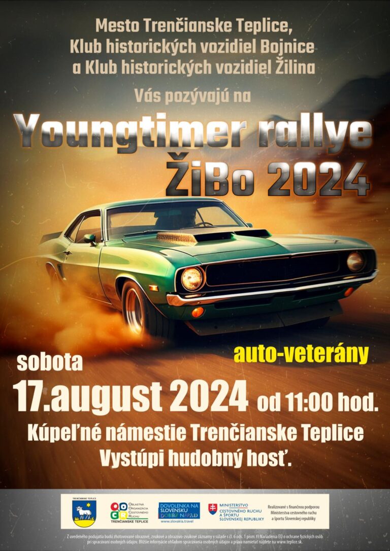 Trenčianske Teplice, 17.8.2024, Youngtimer rallye ŽiBo 2024