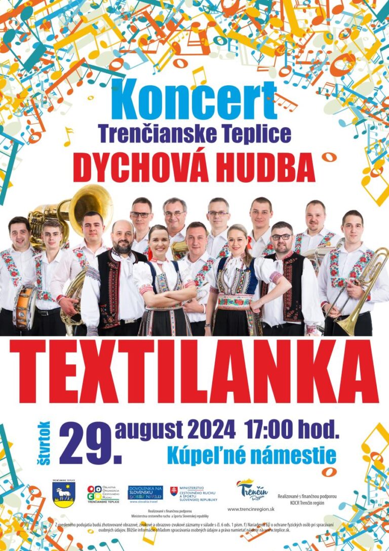 Trenčianske Teplice, 29.8.2024, Koncert DH Textilanka