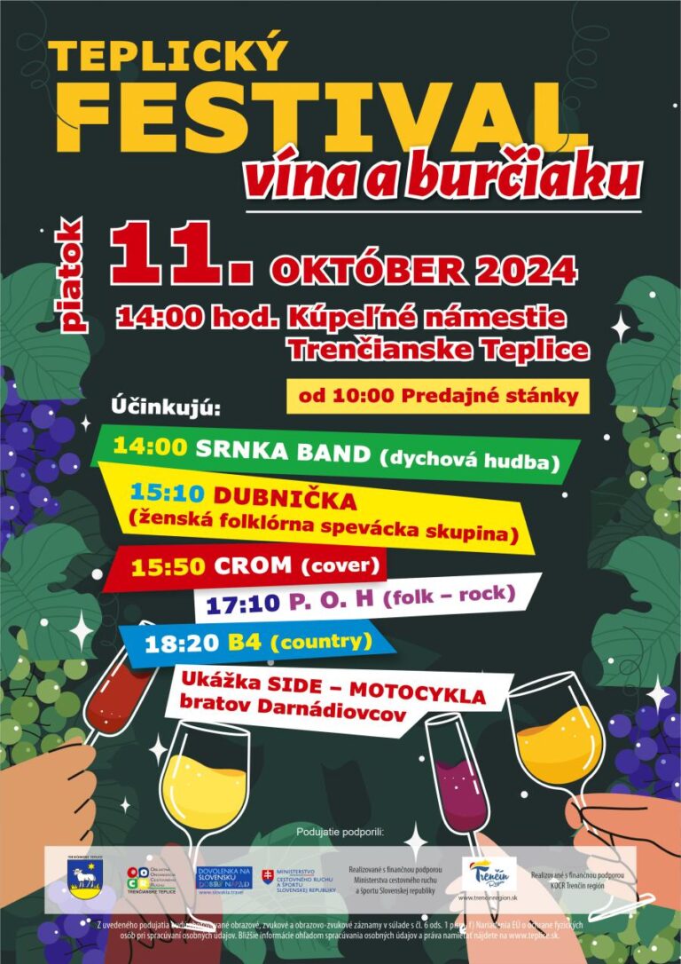 Trenčianske Teplice, 11.10.2024, Teplický festival vína a burčiaku