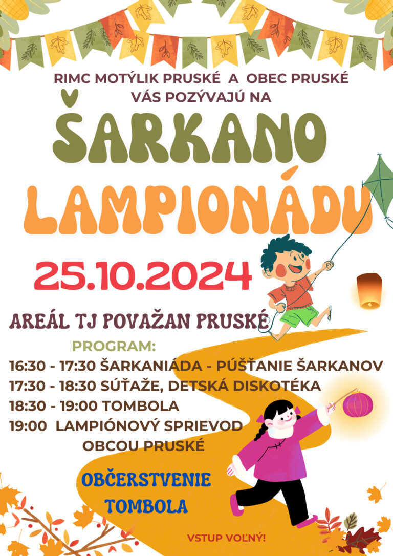 Pruské, 25.10.2024, Šarkano lampionáda