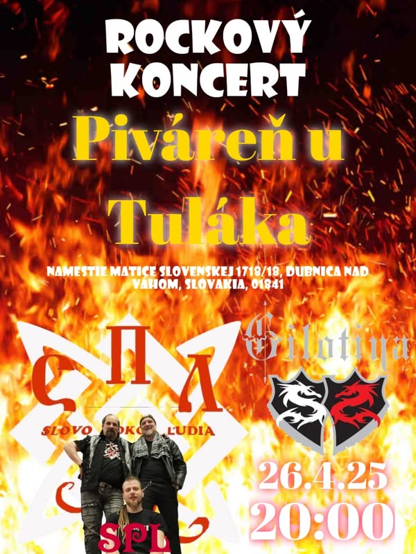 Dubnica nad Váhom, 26.4.2025, Rockový koncert