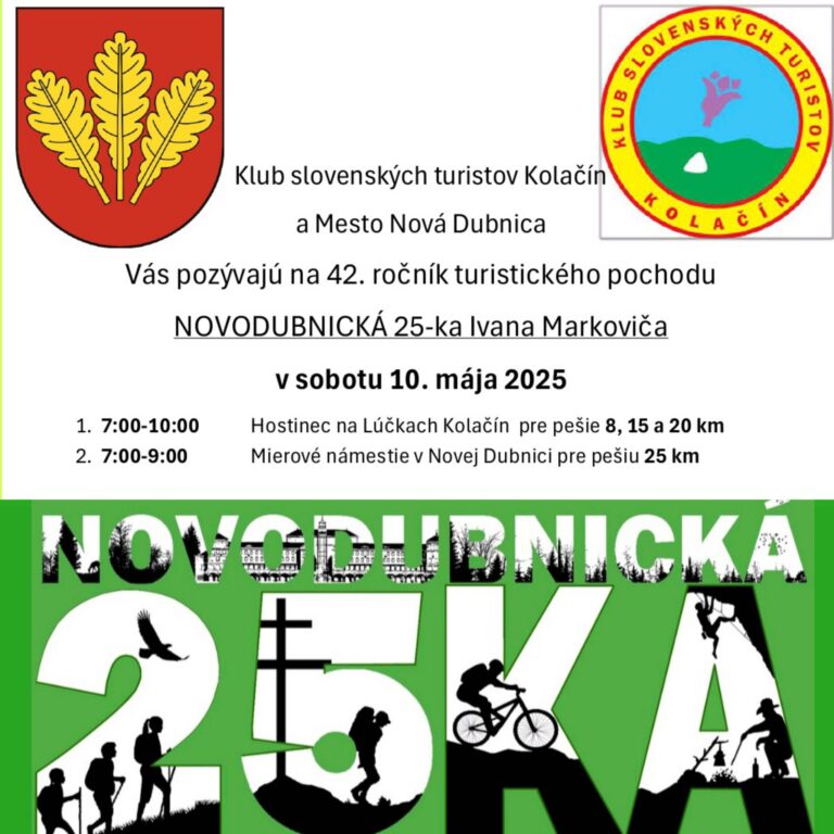 Nová Dubnica, 10.5.2025, Novodubnická 25-ka Ivana Markoviča