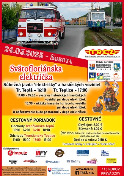 Trenčianska Teplá – Trenčianske Teplice, 24.5.2025, Svätofloriánska električka