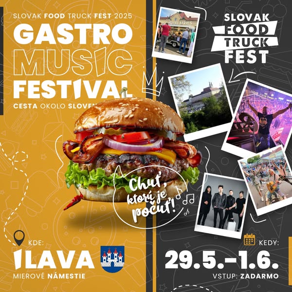 Ilava, 29.5. – 1.6.2025, Gastro Music Festival