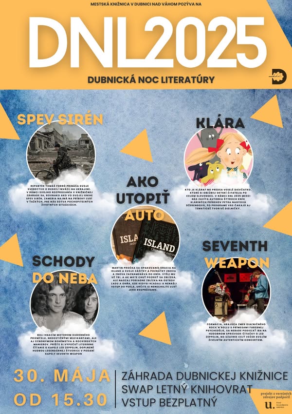 Dubnica nad Váhom, 30.5.2025, Dubnická noc literatúry 2025