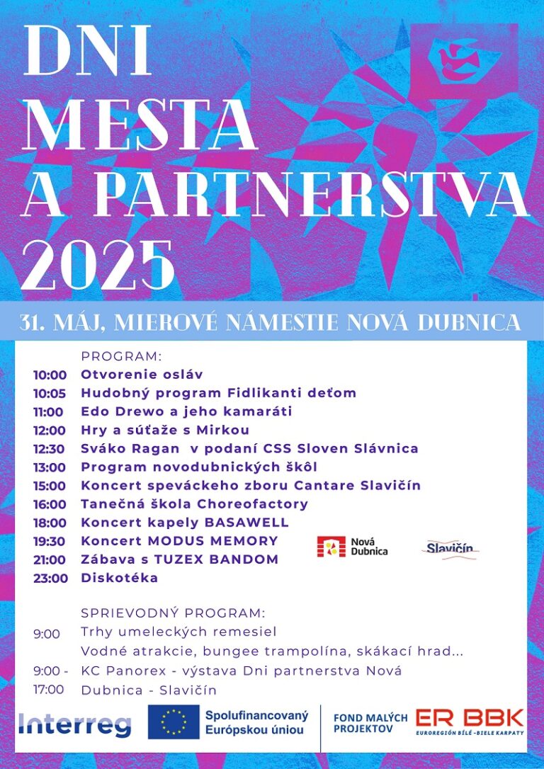 Nová Dubnica, 31.5.2025, Dni mesta a partnerstva