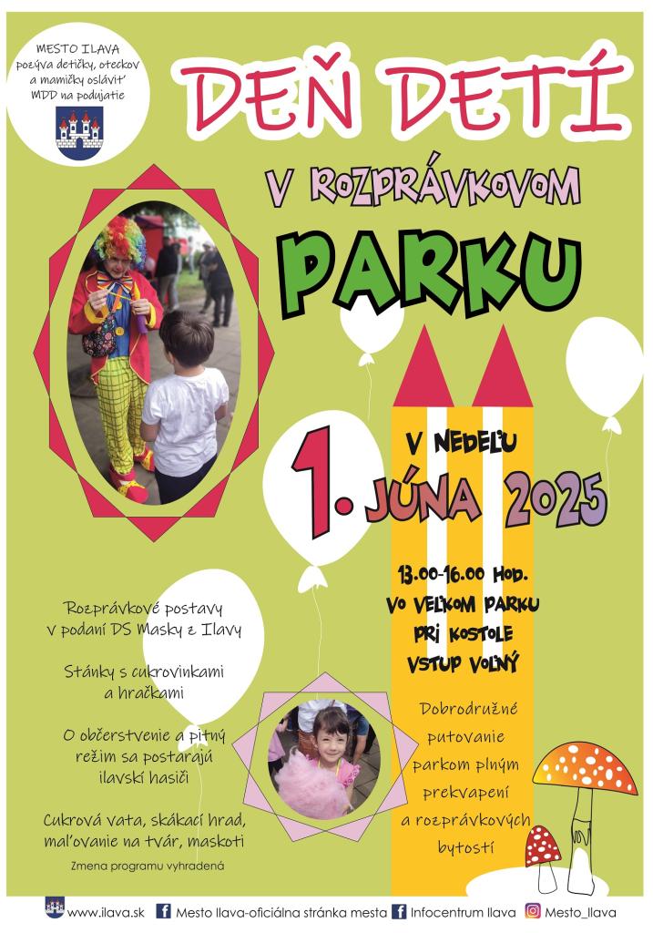 Ilava, 1.6.2025, Deň detí v rozprávkovom parku