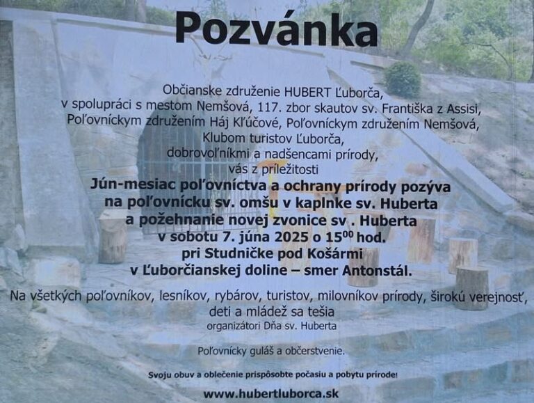 Ľuborča, 7.6.2025, Poľovnícka svätá omša