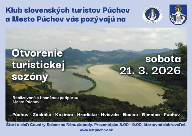 Púchov, 21.3.2026, Otvorenie turistickej sezóny
