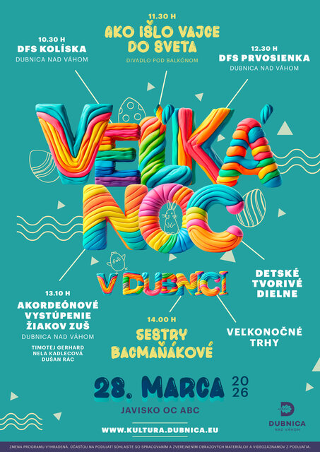 Dubnica nad Váhom, 28.3.2026, Veľká noc v Dubnici nad Váhom