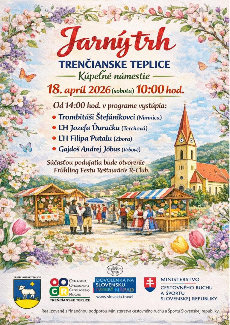 Trenčianske Teplice, 18.4.2026, Jarný trh Trenčianske Teplice