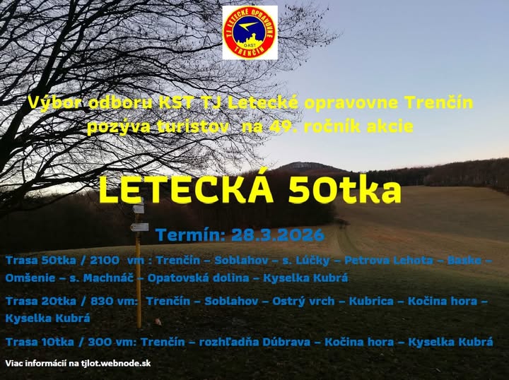 TN, 28.3.2026, Letecká 50tka