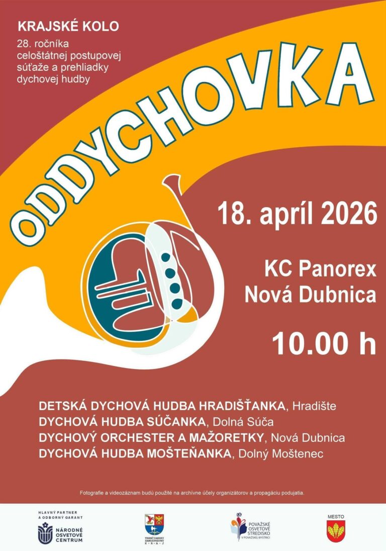 Nová Dubnica, 18.4.2026, Oddychovka