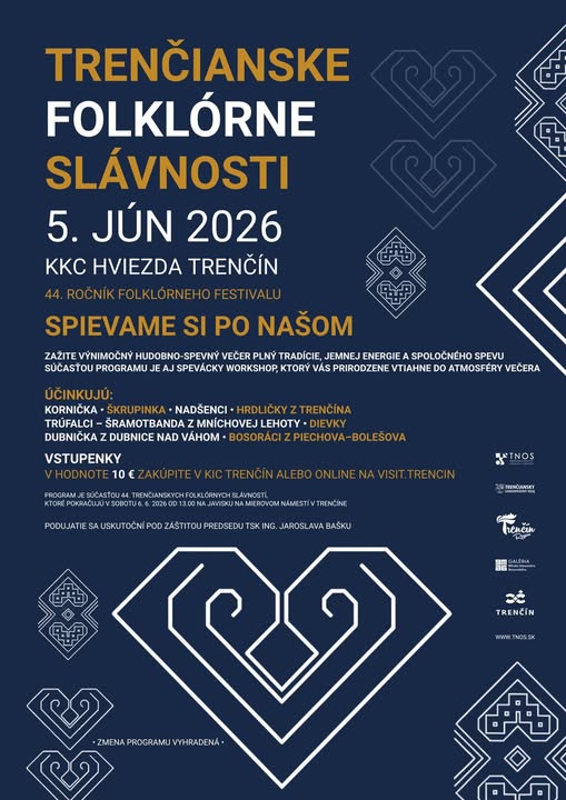 Trenčín, 5.3.2026, Trenčianske folklórne slávnosti