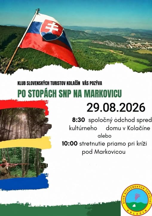 Nová Dubnica/Kolačín, 29.8.2026, Po stopách SNP na Markovicu