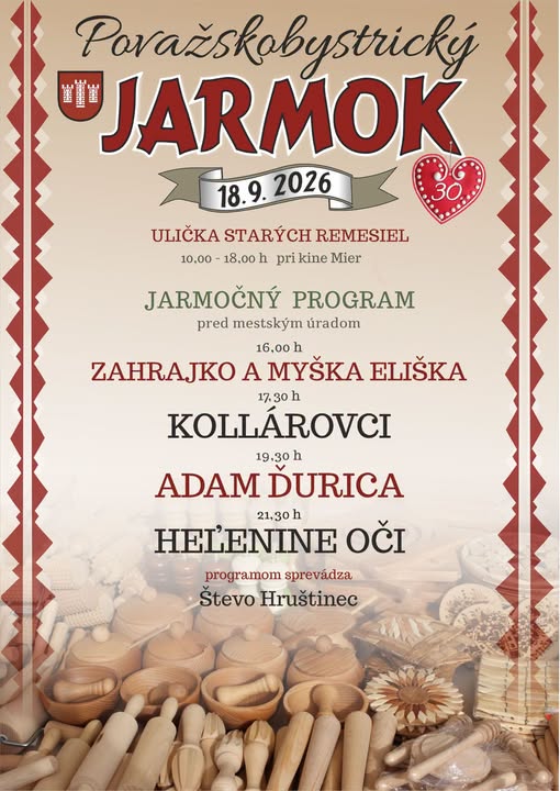 Považská Bystrica, 18.9.2026, Považskobystrický jarmok