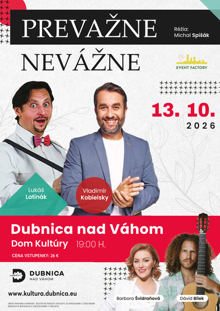 Dubnica nad Váhom, 13.10.2026, Prevažne nevážne